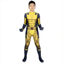 (XL) The Dedpool 3 Wolver1ne Suit for Children, Halloween Cosplay Costume