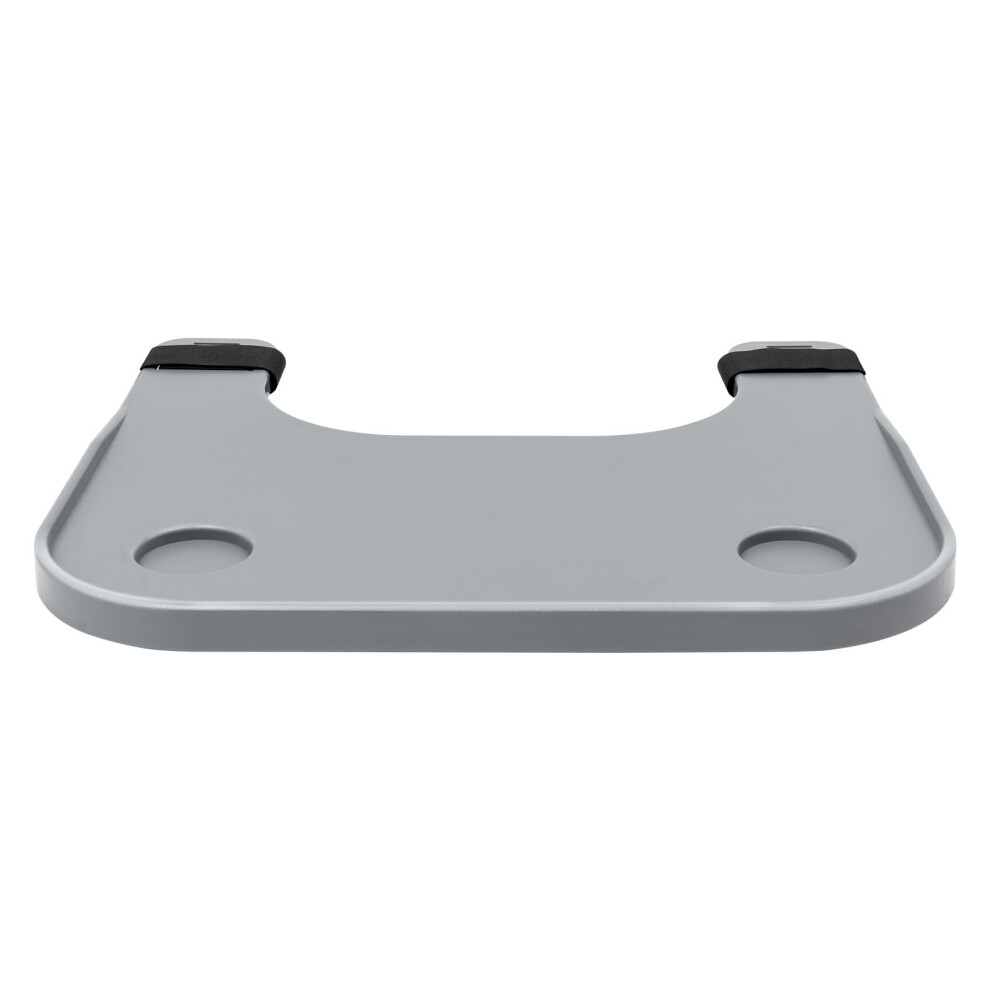 Wheelchair Tray Table with Dual Cup Holders, Removable Lap Desk for Eating and Reading, Universal Fit