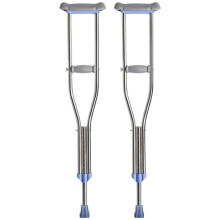 Adjustable Aluminum Crutches for Adults with Ergonomic Underarm Support, Lightweight Frame, Non‑Slip Tips (Size S/M/L, Max 100kg)