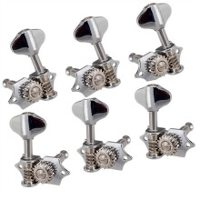 Locking Guitar Tuners 3L3R Set for Electric and Acoustic Guitar, Stable Tuning Pegs, Quick String Change