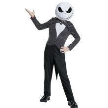 (10-12) Disguise Boys' Jack Skellington Costume - Size 7-8