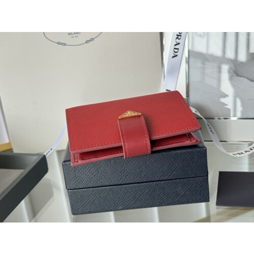 Prada Small Saffiano Leather Wallet 1MV204 11cm 2