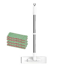 Floor Cleaning Mop with Quickchange Cloth System, Flat Mop for Hardwood and Tile Floors, Pet Hair Remover
