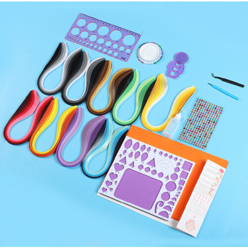 Paper Quilling 565 Tool Kit, 9-Pack Color Papers