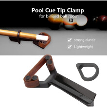 9 Balls Y-Shape Cue Tip Clamp, Black 90x45mm 10g