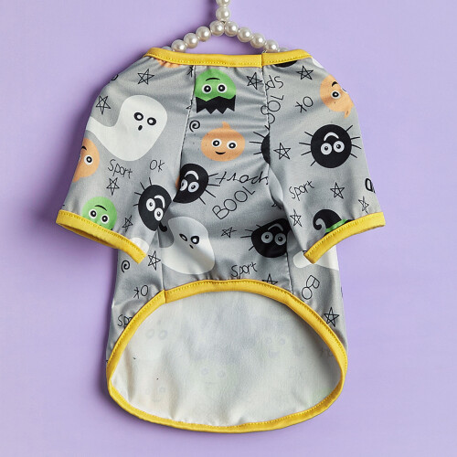 Pet Halloween Shirt M Size Polyester Breathable