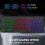 Gaming Keyboard 64 Keys RGB Backlit USB Wired Compact Small Keyboard for PC 3