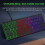 Gaming Keyboard 64 Keys RGB Backlit USB Wired Compact Small Keyboard for PC 5