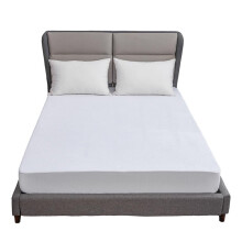Waterproof Terry Cotton Mattress Protector Twin Size Fitted Sheet with Breathable Stretchable Design