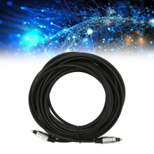 Optical Fiber Sound Cable 5m Clear, Gold-Plated