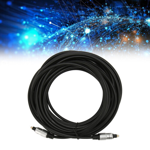 Optical Sound Cable Clear 5m/16.4ft, Gold-Plated