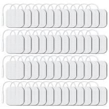 48pcs Unit Electrode Pads 2"X2" Value Pack Reusable Non-Irritating Replacement Pads for TENS 7000, , Nicwell