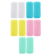 Lot de 10 Housses de Bouteille en Silicone, Indispensables en pour les Femmes, Format pour les Articles de Toilette, Manchon Élastique