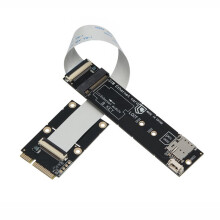 PCI-E to M.2 Key-B WWAN Adapter Card with SIM Slot, Supports 3G/4G/5G Modules & USB/PCI-E Signals