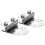 2 Supports de Fixation pour Éclairage Pastèque Vertical, Fixation par Pince, Sans Perçage, en Acier Inoxydable 1