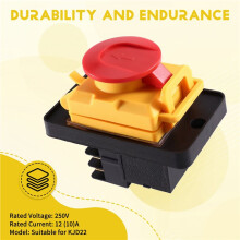 KJD22 250V Elektromagnetische Schakelaar Waterdichte 6-Pins Drukknopschakelaar voor Draaibanken Elektrisch Gereedschap Waterdicht