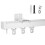 Ceiling Curtain Track 4M Aluminium Rail Set, SpaceSaving Ceiling Mount with Smooth Glide Operation 1