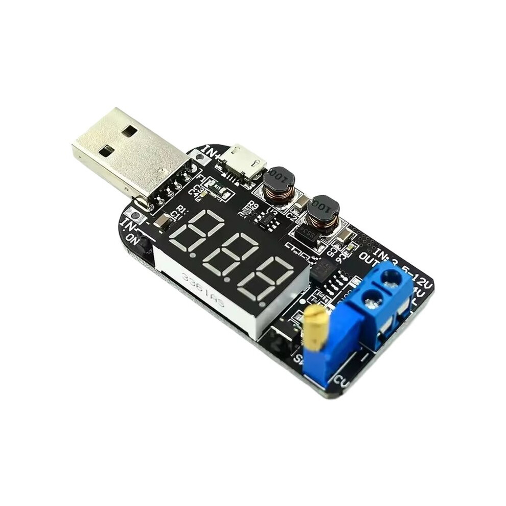 3W Adjustable Usb Voltage Power Supply Regulator Module 5V To 3.3V 9V 12V 18V 24V With Voltage Accessories 6031119510566