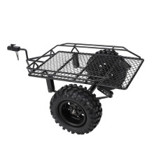 Precision-Made Metal RC Trailing Car for 1/10 TRX4 D90 SCX10 CC01 Black