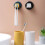 Bathroom Toothbrush Holder Wall Mounted Storage Rack with Drain Shelf for Kitchen Chopsticks E 4