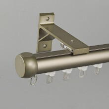 300cm Aluminum Curtain Track for Windows, Seamless 9.8FT Rod with Uniform Finish for Living Room or RV