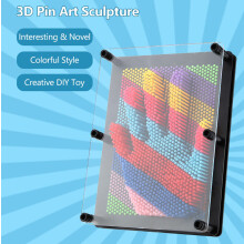3D Pin Art Black Large 20x15x5.5 cm 0.203-0.492 kg