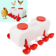 Large Poultry Drinker 10L Dual Row Design