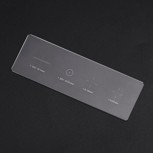 Microscope Objective Micrometer Calibration Slide Glass Stage Micrometer 0.01mm 2
