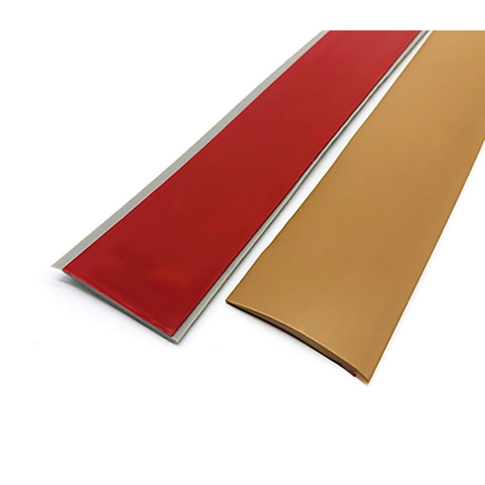 Brown Self Adhesive Floor Transition Strip 10M Waterproof Flexible Trim For Doorway Threshold 9771547777472
