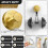 Shower Suction Hooks Gold 2 Pack Heavy Duty Rustproof Towel Hooks No Drill Removable Bathroom Use 4