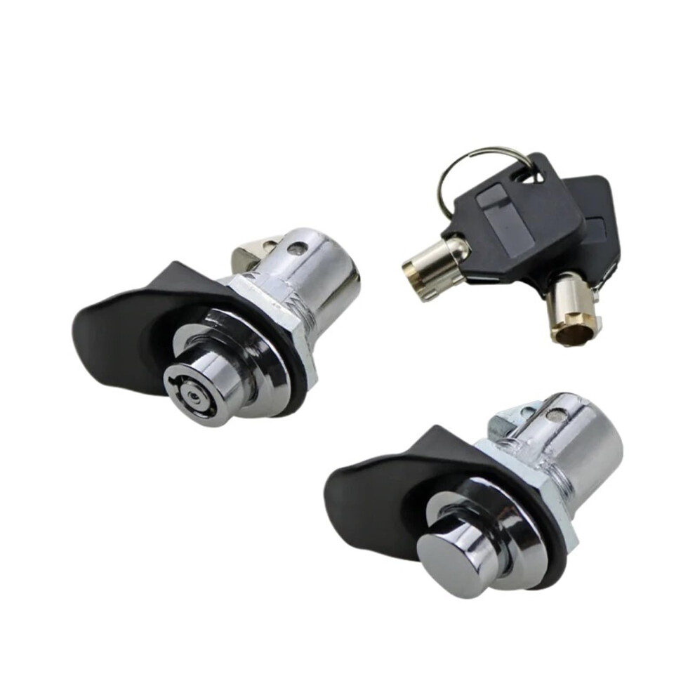 Mechanical Equipment Lock Chrome Telescopic Push Lock Plum Blossom Cylindrical Keyless Presstoclose 1Pcs 9771547777557
