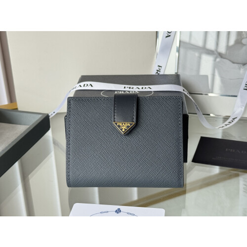 Prada Small Saffiano Leather Wallet 1MV204 11cm