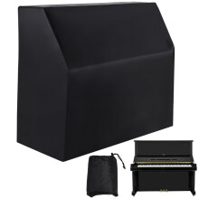 Waterproof Black Oxford Piano Cover, Full Dustproof Protection for Upright Piano, Sunlight Fade Blocker
