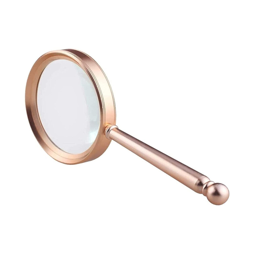 5X Magnifying Glass with Metal Handle,  Clarity Handheld Magnifier for Reading and Inspection