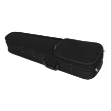 1/10 Size Violin Backpack Case, Lightweight Triangle Design, Double Shoulder Straps, Black Sky Blue Style