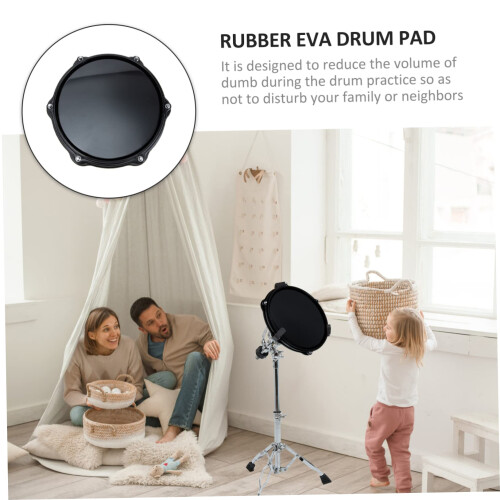 Drum Practice Pad for Beginners, Quiet Low Noise Design, Durable Construction, Compact for Home Use 2