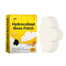 (Yellow) Hydrocolloid Nose Plasters For Nose Pores Pimples Zits Oil Blackheads Removal Strips Pore Cleansing Nose Stickers Pore Strips Pack Of 12