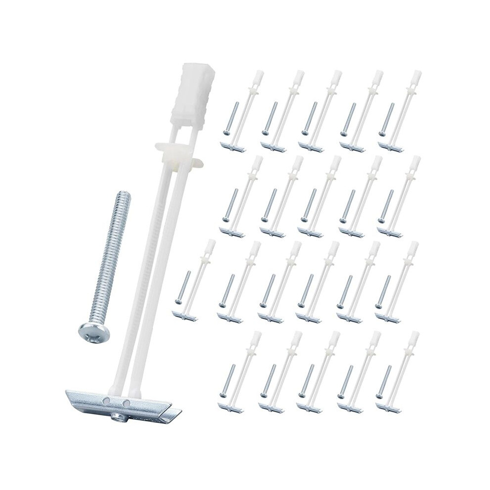 Drywall Anchor With Bolt For 1/4In-20In Fastener Sizes, Heavy Duty Hollow Drywall Anchor Kit For Tv Mounting,22Pcs 6032267930442
