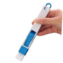 Keyboard Cleaning Brush with Dustpan, 2 in 1 Compact Set for Precise Gap Cleaning on Corners and Edges, Blue