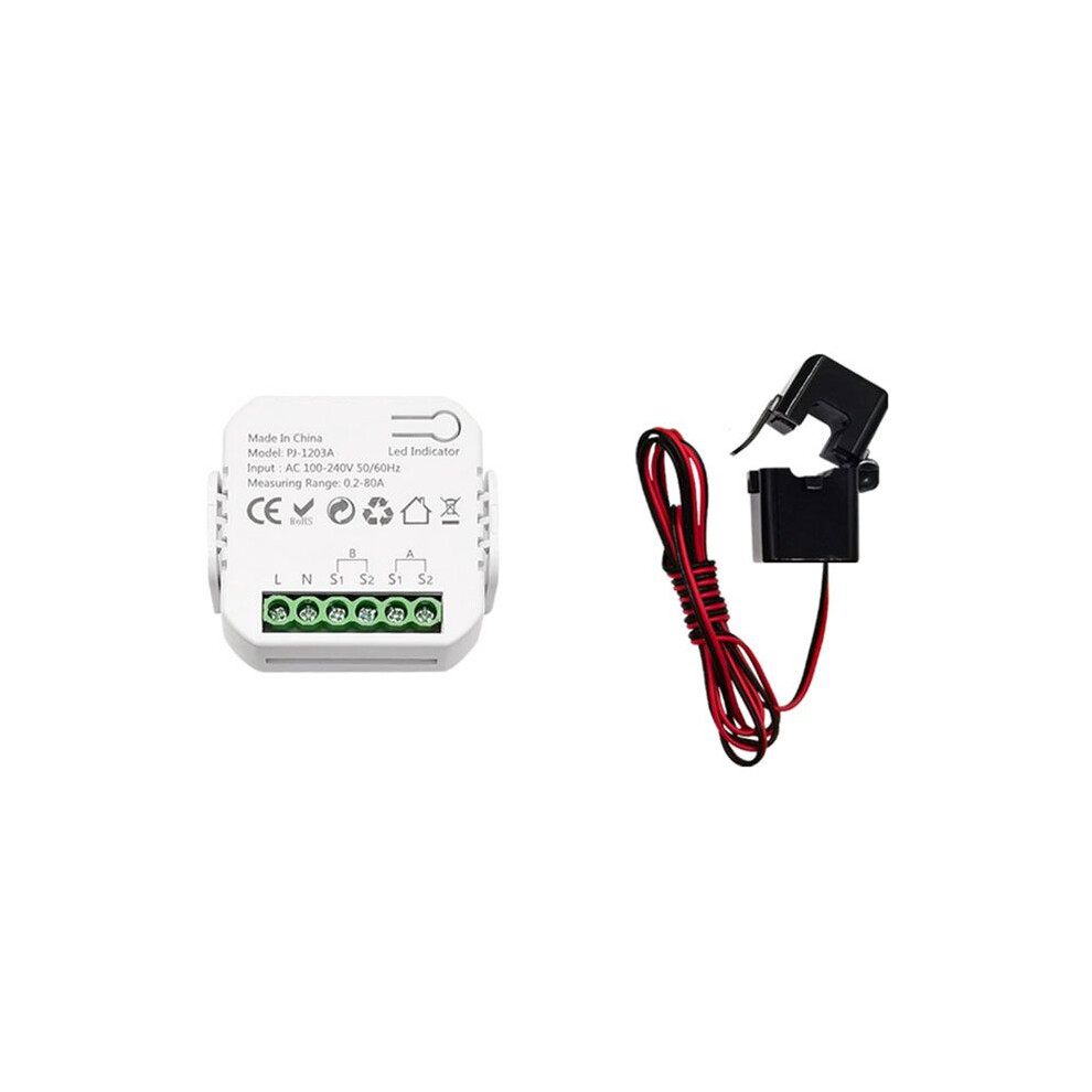 Tuya Zigbee Power Voltage Current Meter App Real- Power Statistics Consumption Querying 1Ct 4713782044952