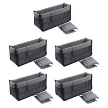 5X Shockproof Dslr Slr Camera Insert Organizer Case Partition Divider Protection Case(Black+Grey)