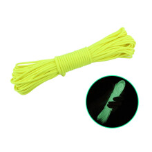 Glow in the Dark Paracord 20m Luminous Nylon Rope for Camping Tent Guy Lines and Hiking Use