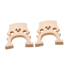 2 Pack Fitted Maple Cello Bridge Set for Enhanced Sound Clarity and Stable String Support Natural Finish