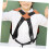 Adjustable Black Saxophone Shoulder Strap and Harness Set for Kids Students Comfortable Support 4
