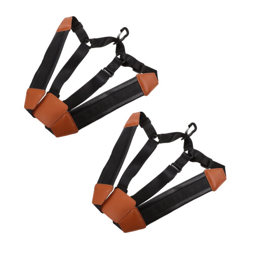 Adjustable Black Saxophone Shoulder Strap and Harness Set for Kids Students Comfortable Support