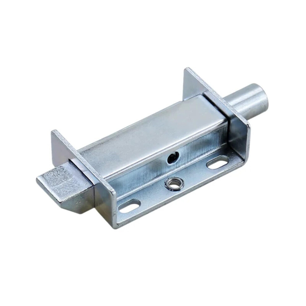 Adjustable Door Hinge And Spring Loaded Door Bolt, Detachable Carbon Steel Black Secure Latch 1Pcs 9771547777977