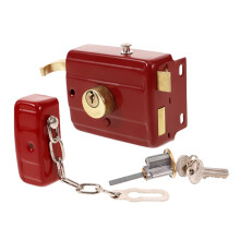Durable Door Bolt Lock with Night Glow Design, Secure Sliding Door Latch for Home and Bedroom
