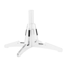 Clarinet Stand Holder 2PCS Foldable FourLeg ABS Design for Clarinet Oboe Flute Woodwind Silver