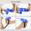Quest 2 Blue Silicone Grip Cover with Wrist Strap 6