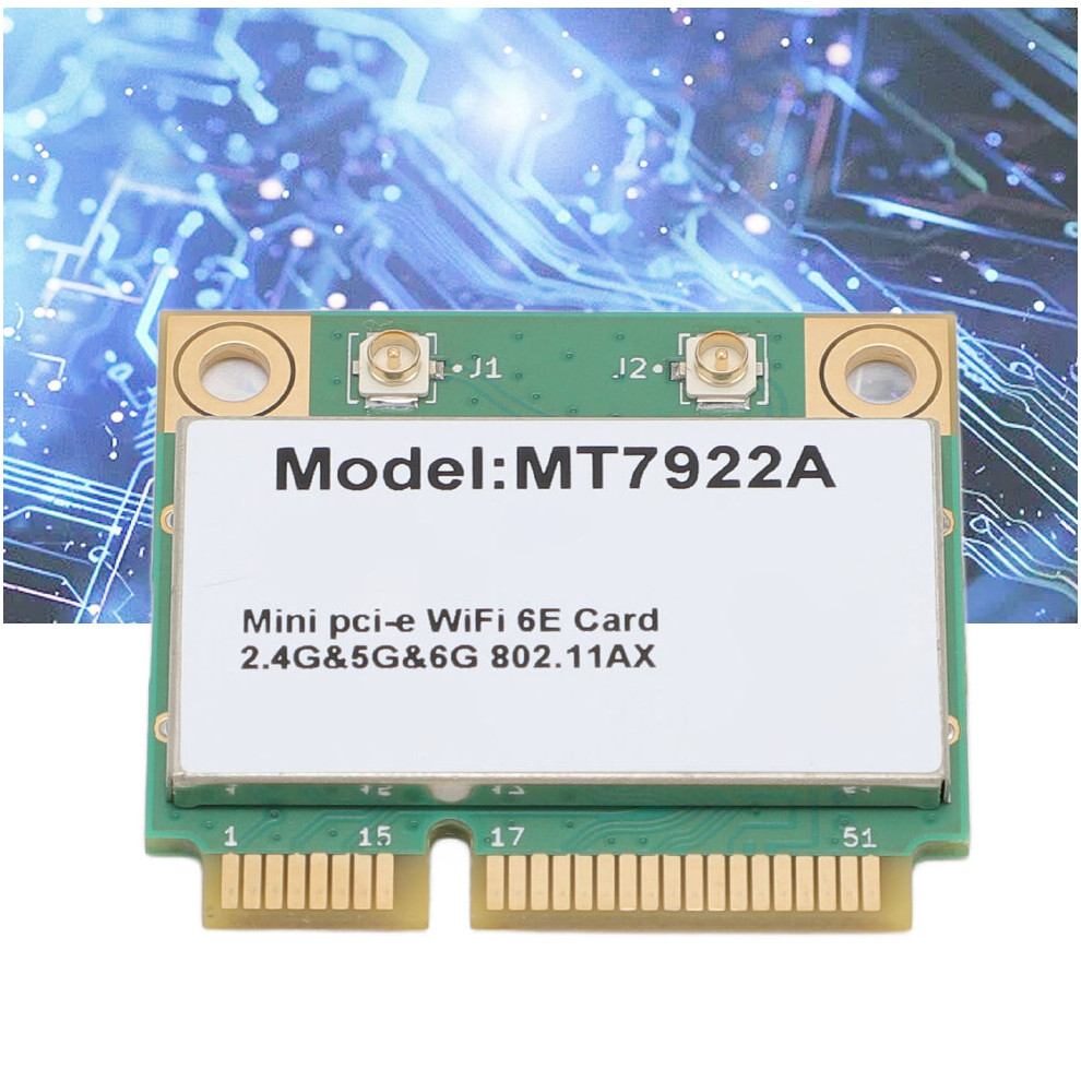 Mt7922a Wireless Card 5374Mbps Minipcie No Antenna 7611296617549